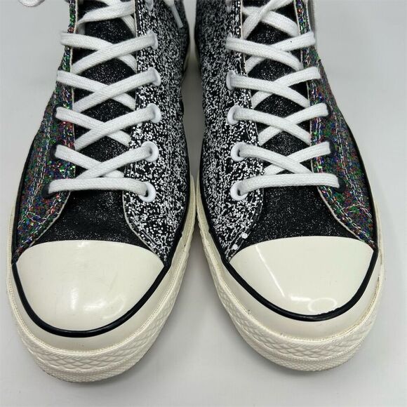 Converse x JW Anderson Chuck 70 Hi Glitter Pack Multicolor Size 12 Black White - Picture 7 of 15